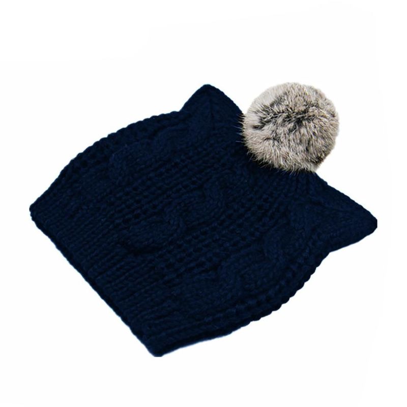 Bonnet Oreilles de Chat & Pompon