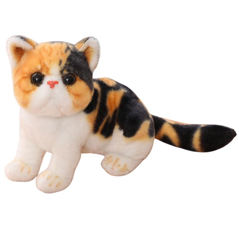 Peluche Chat Réaliste Poil Court