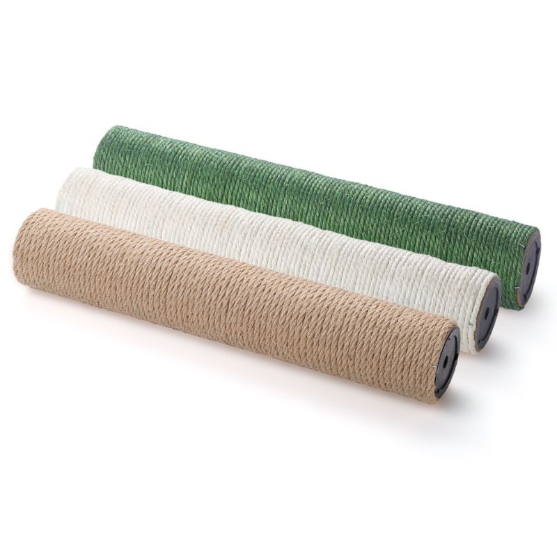 Poteau en sisal blanc pour arbre à chat diamètre 6 cm