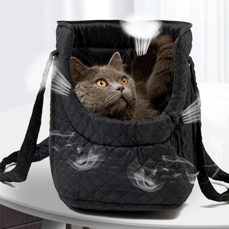 Sac-de-Transport-pour-Chat-Confortable-tissu-respirant