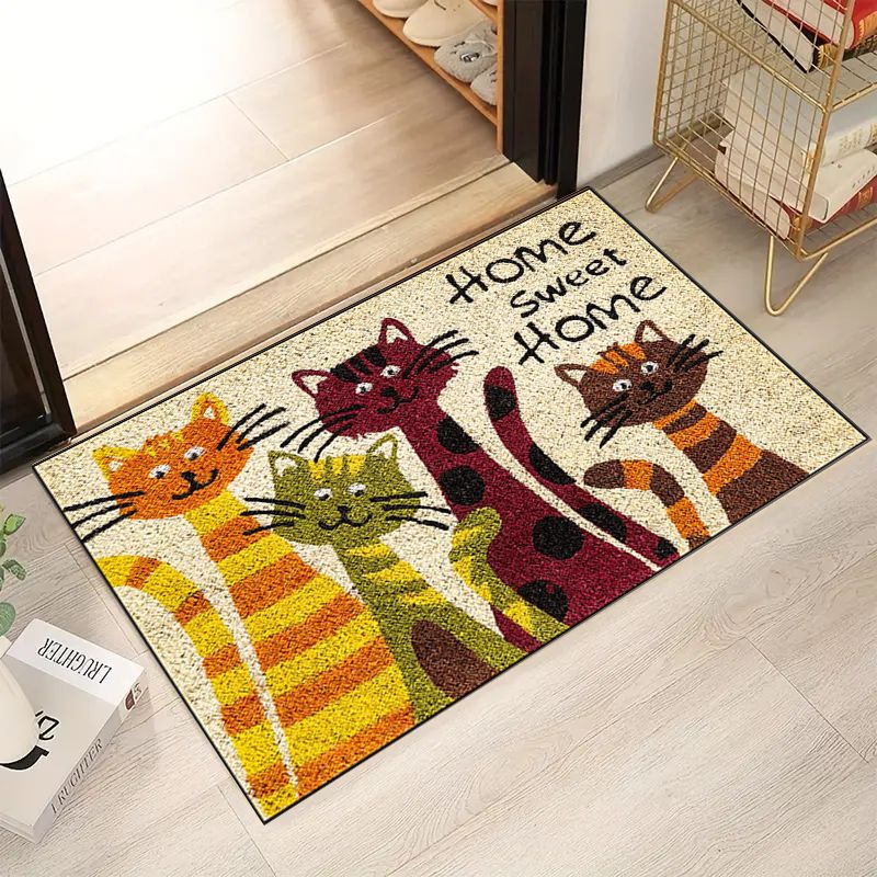 Tapis Chat "Home Sweet Home"