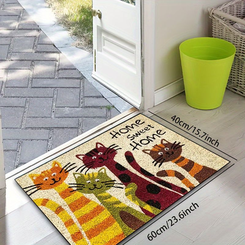 Tapis Chat "Home Sweet Home"
