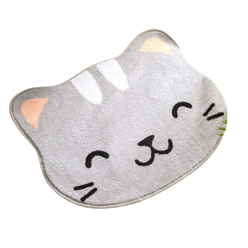 Tapis Tête de Chat Kawaii