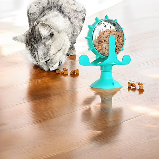 Distributeur de croquettes pour chat ludique