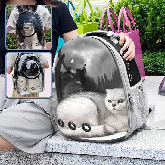 Sac à dos pour chat hublot