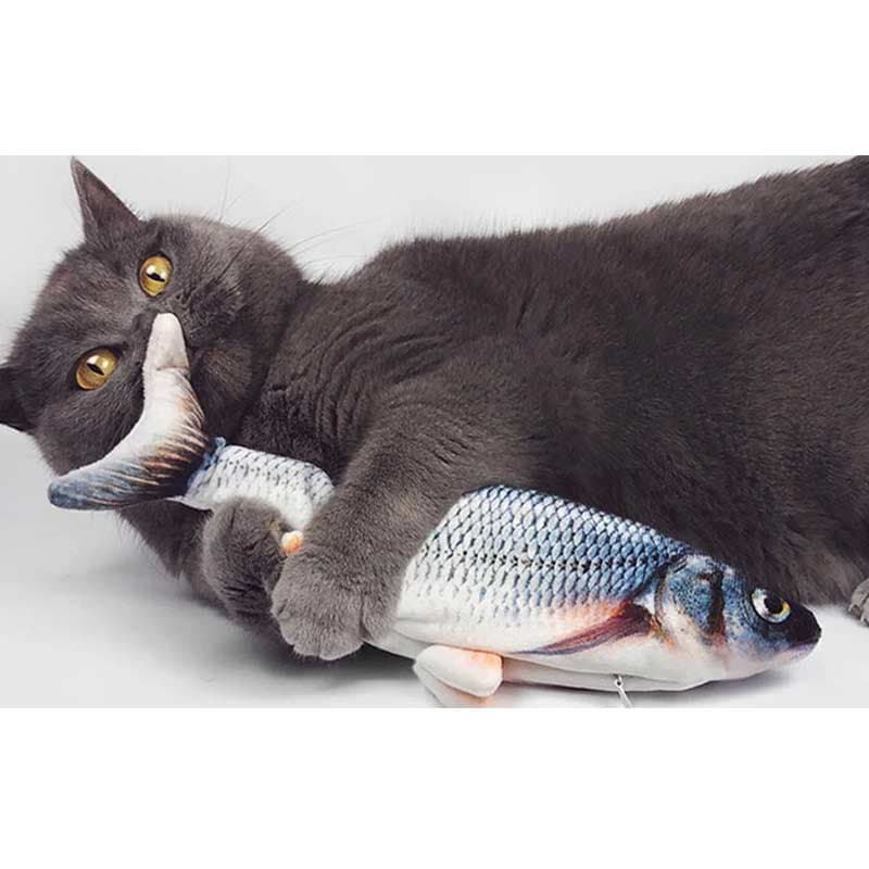 Jouet interactif chat Flappy le poisson