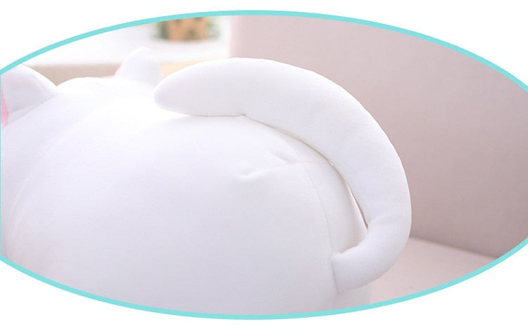 Peluche chat blanc