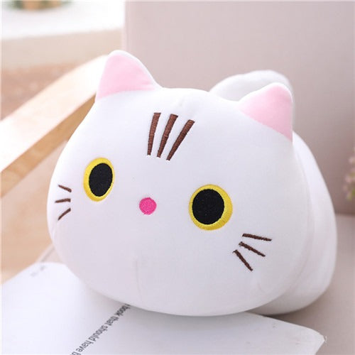 Peluche chat blanc