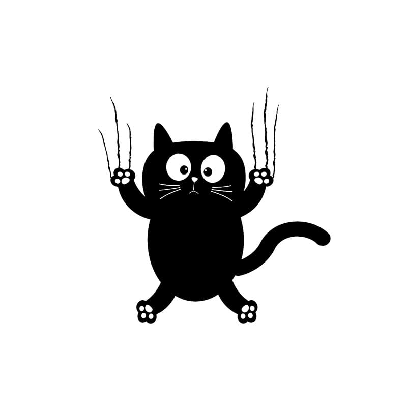 Sticker Chat Petite Griffe (Voiture)