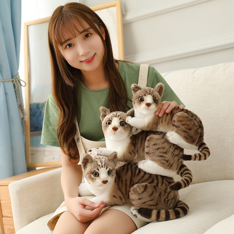 Peluche chat réaliste