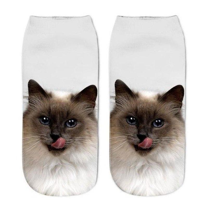 Chaussettes Chat Kawaii Siamois