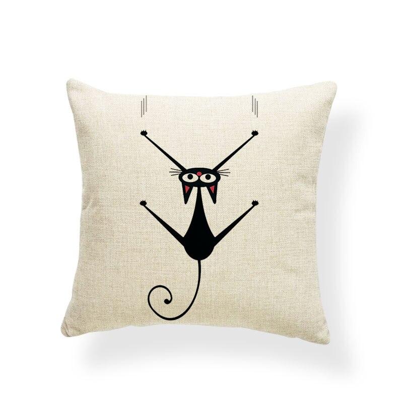 Housse de Coussin Motif Chat N°2