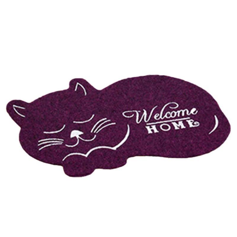 Paillasson Motif Chat Violet