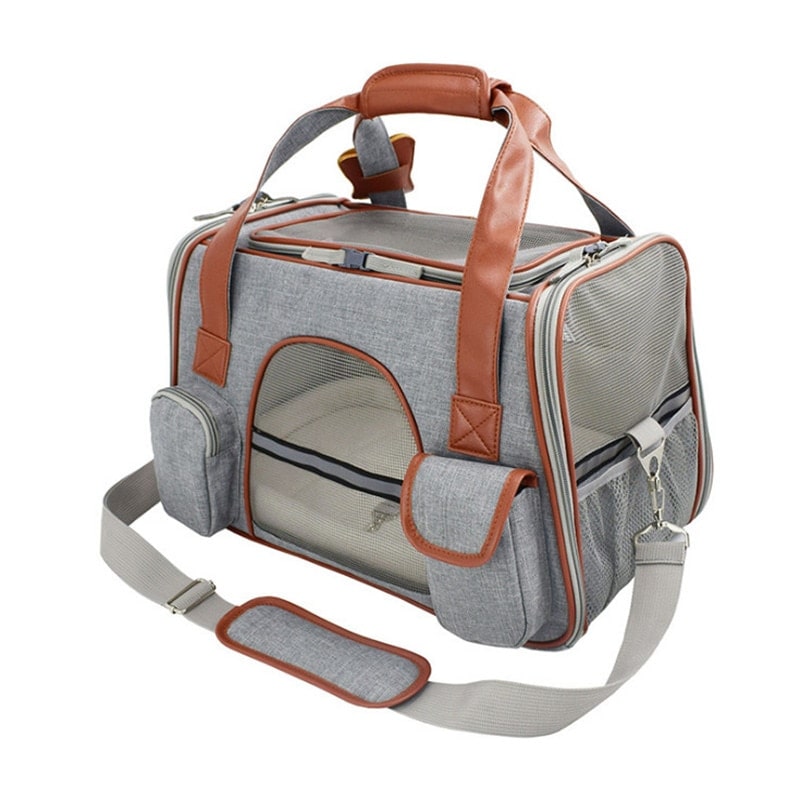 Panier Chat Transport Gris Claire
