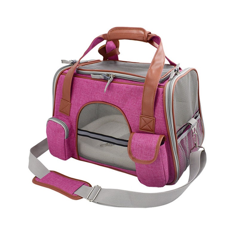 Panier Chat Transport Fuschia