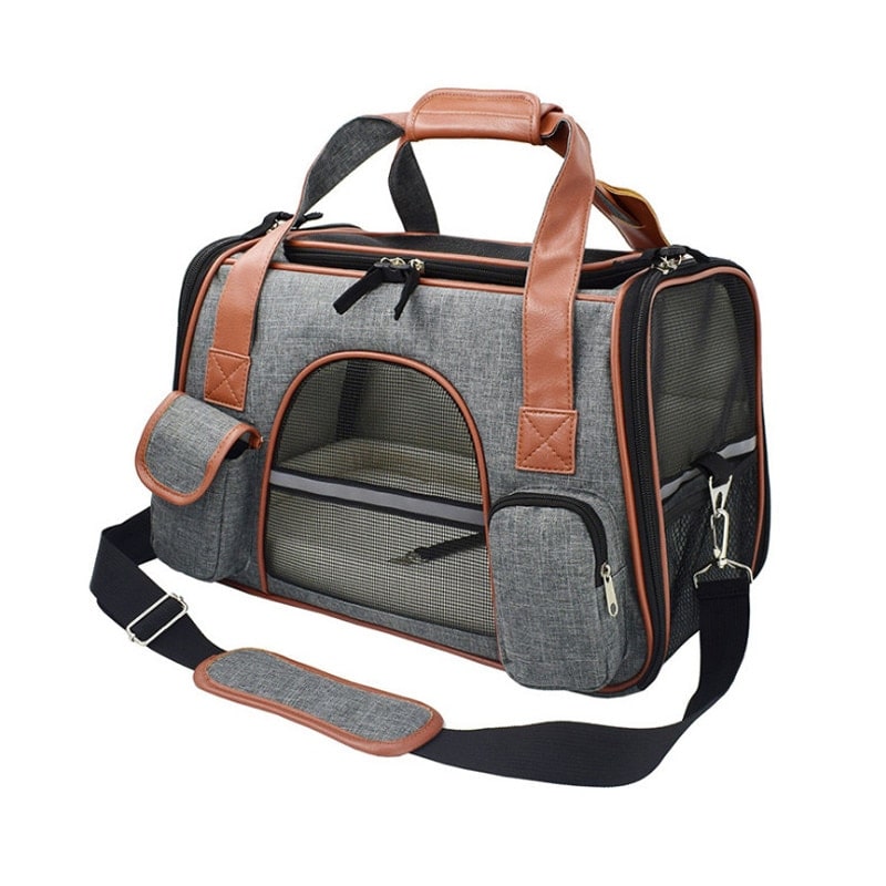 Panier Chat Transport Gris Sombre