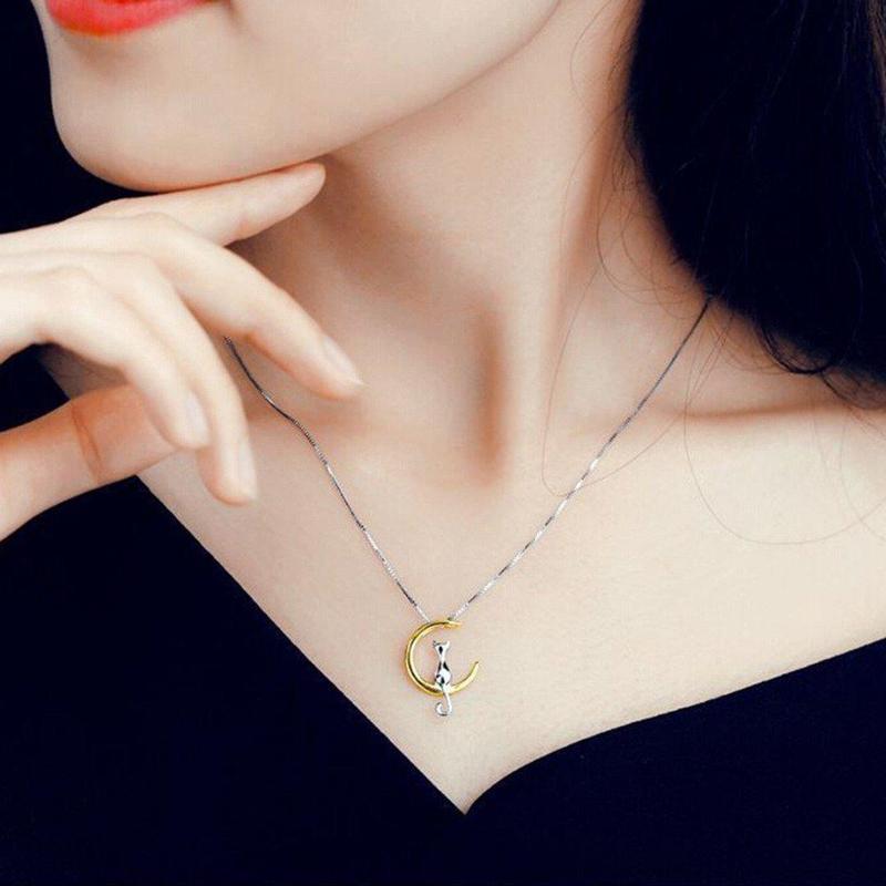 Pendentif Chat Lune