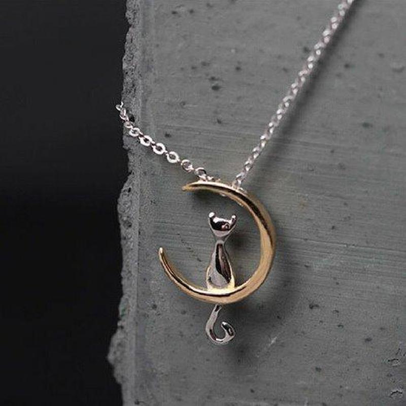Pendentif Chat Lune