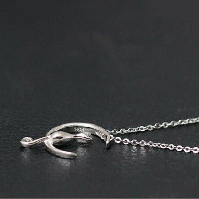Pendentif Chat Lune