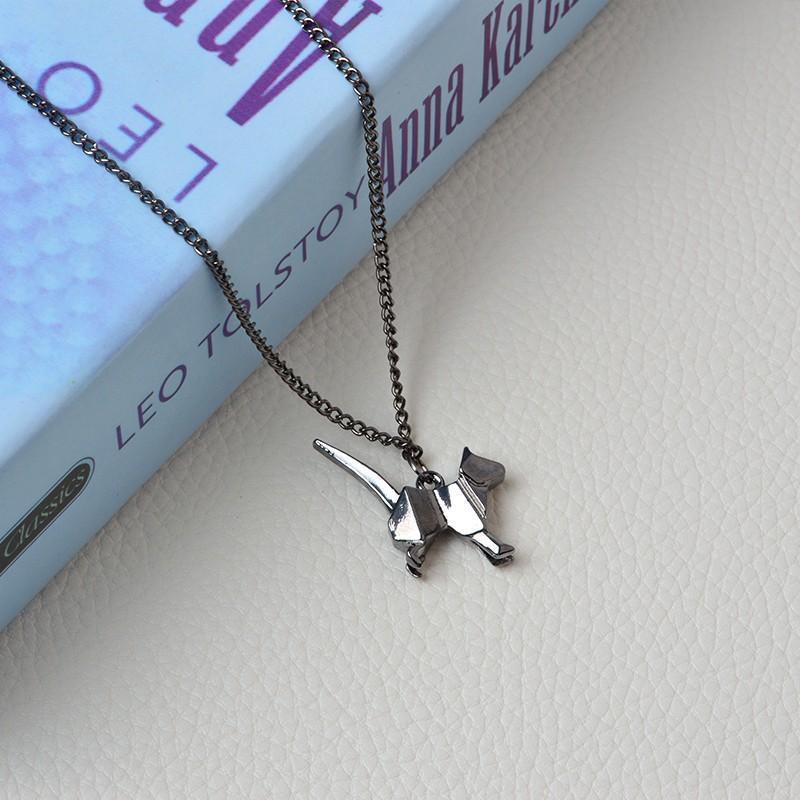 Pendentif Chat Origami