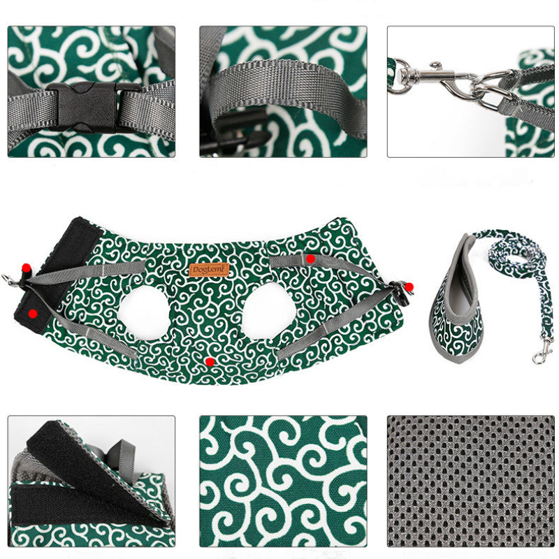 Harnais pour chat avec motif japonais