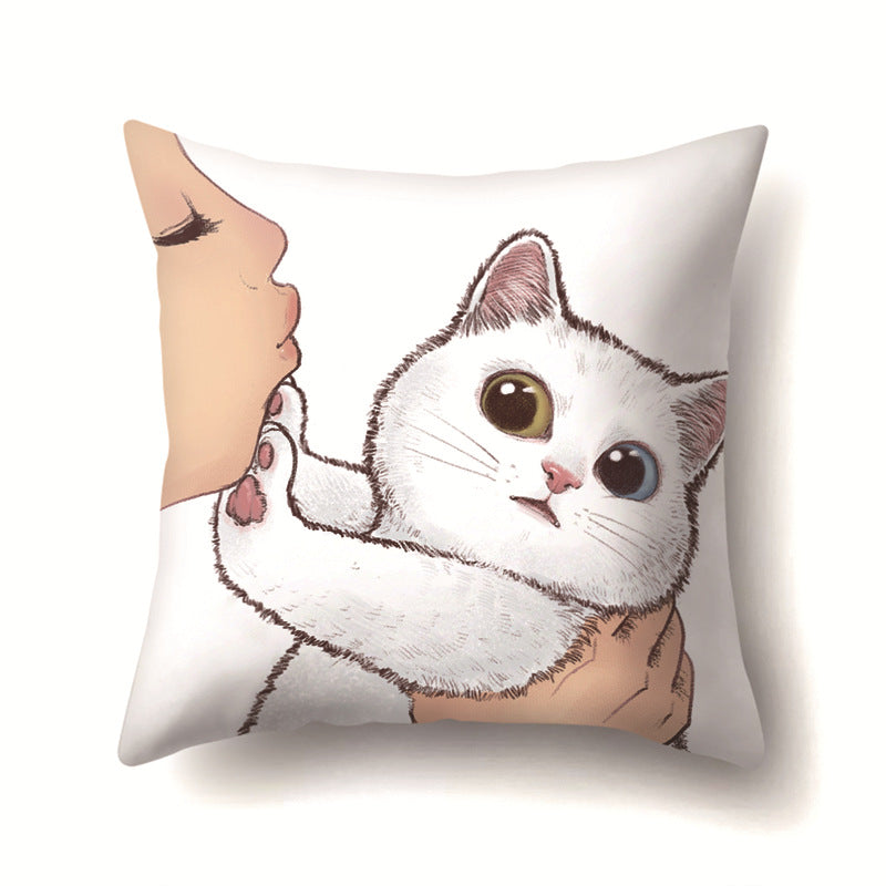 Coussin chat décorative