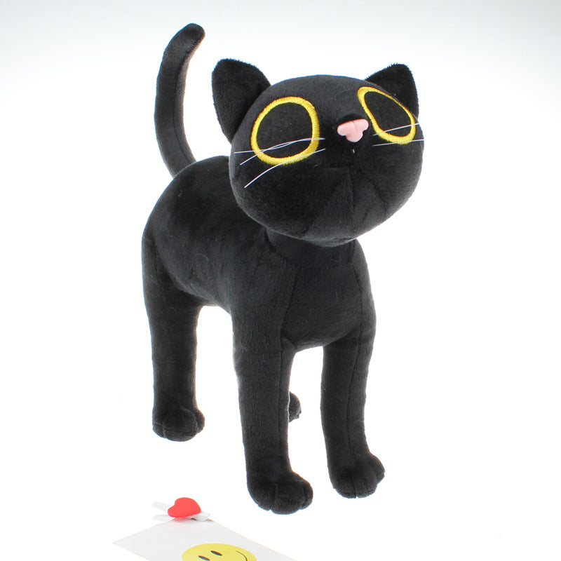 Peluche chat noir tout mignon