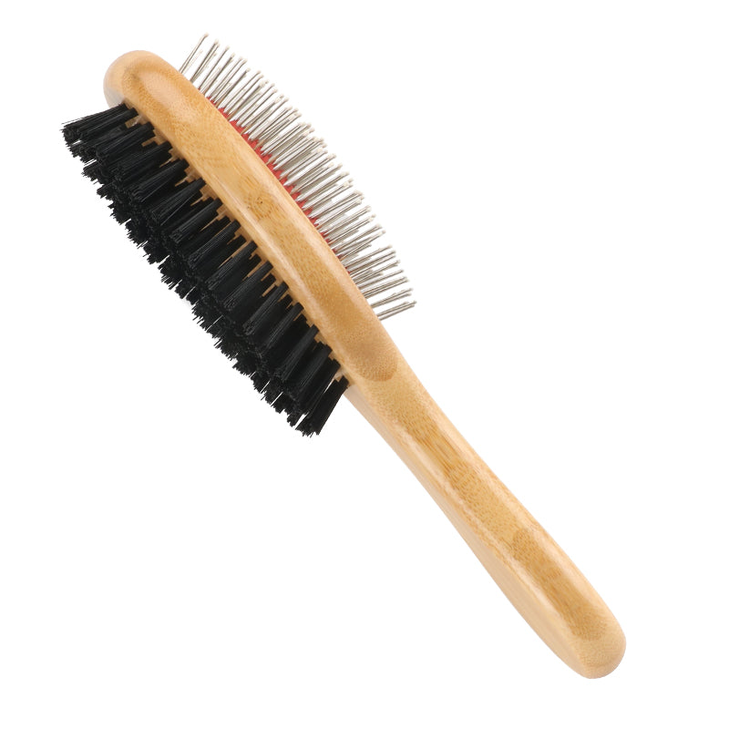 Brosse pour chat en bambou