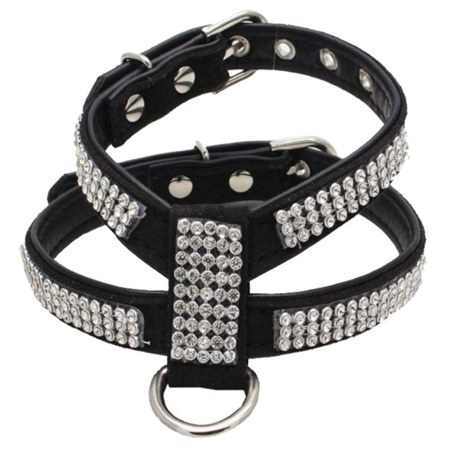 Harnais pour chat strass scintillant