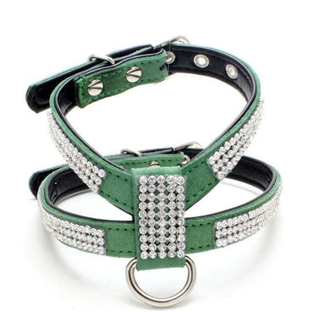 Harnais pour chat strass scintillant