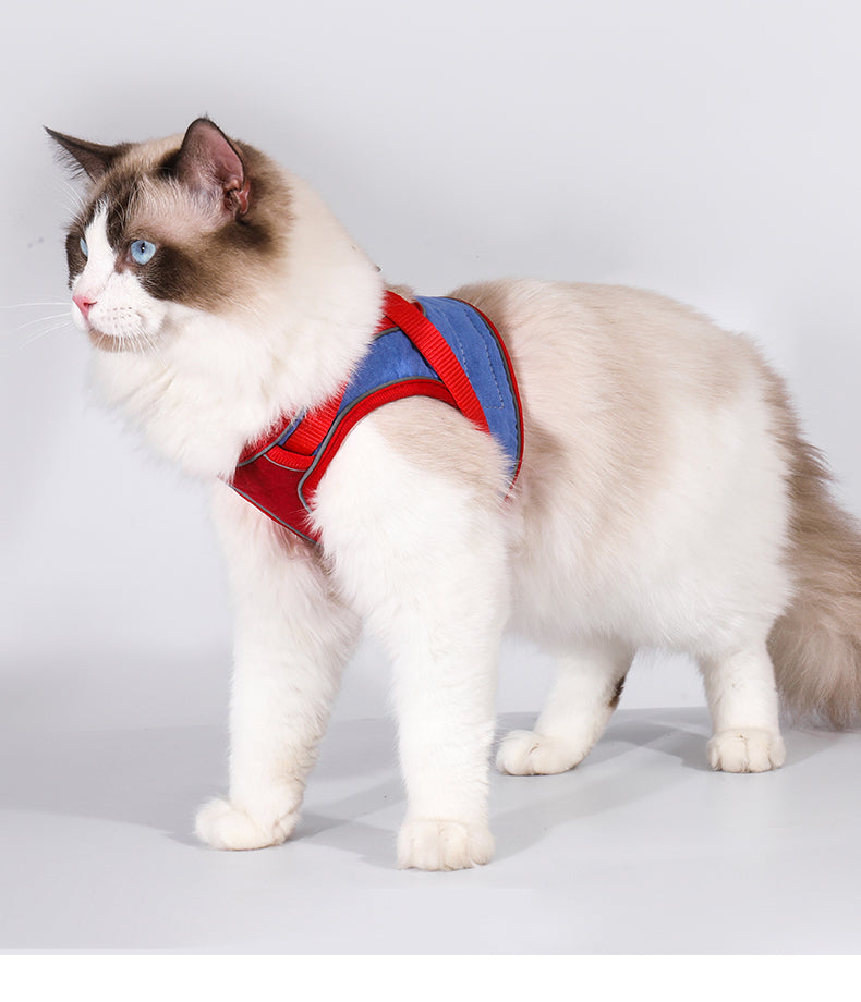 Harnais pour chat en coton doux