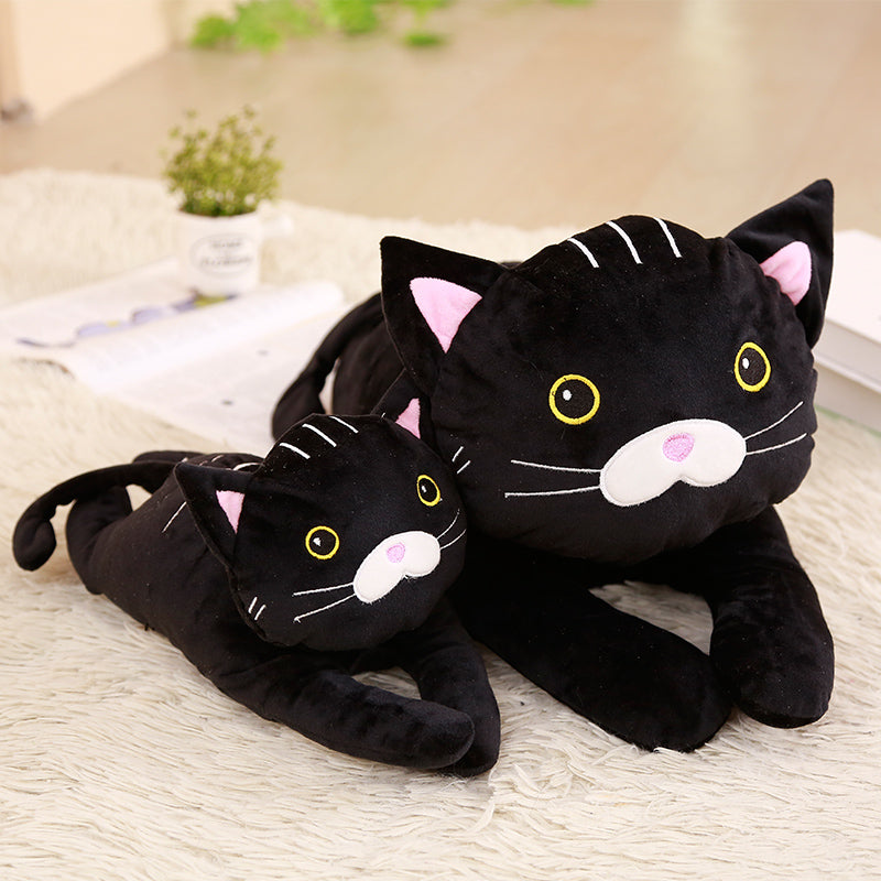 Peluche chat noir pour enfant