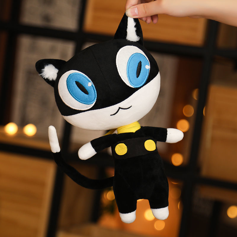 Peluche chat noir Morgana