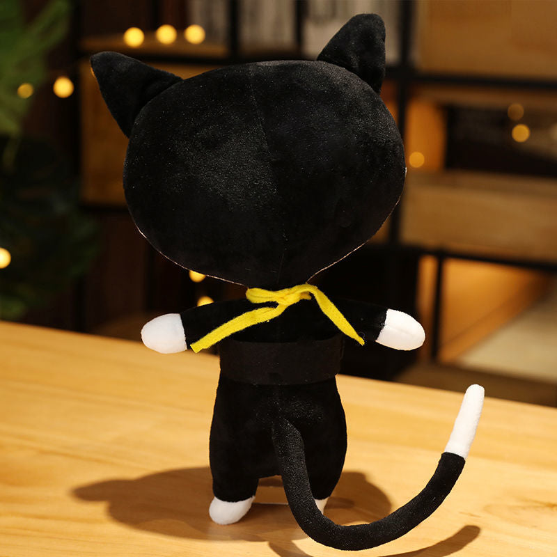 Peluche chat noir Morgana