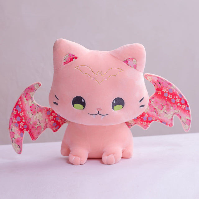 Peluche chat kawaii chauve-souris