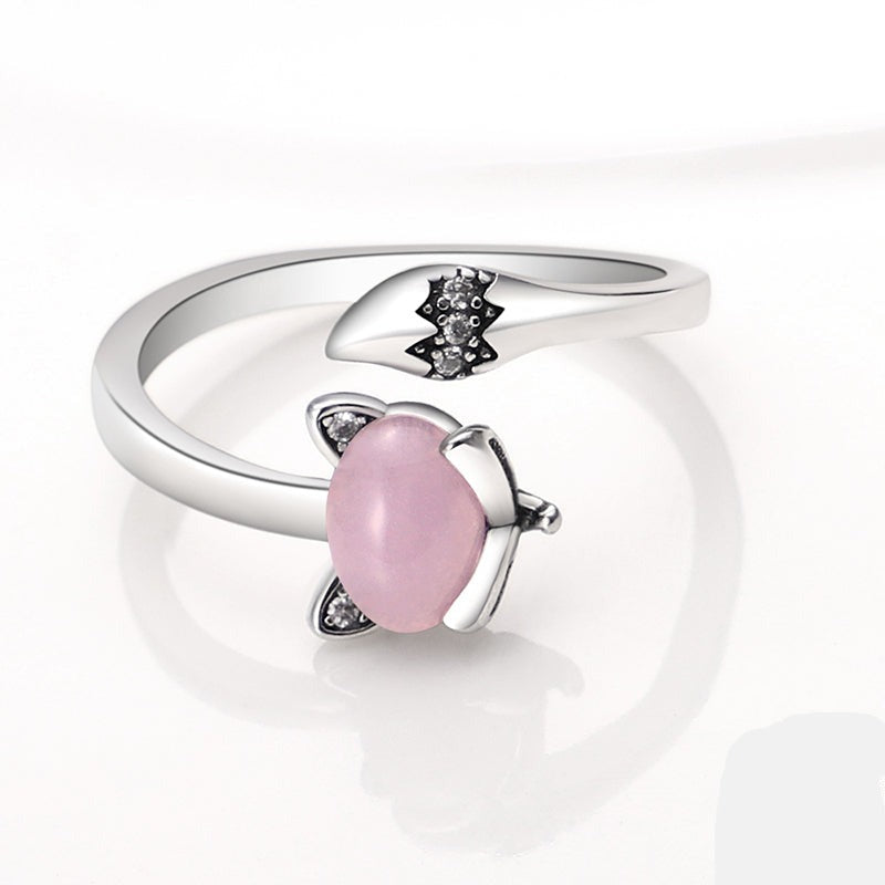 Bague Chat Enlacement