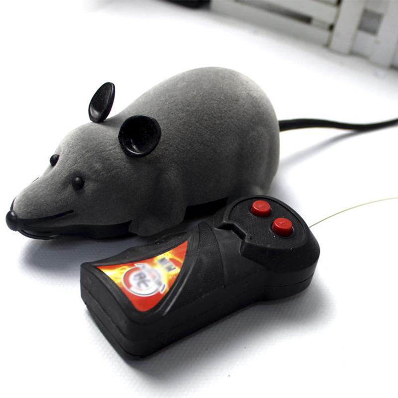 Souris jouet télécommandée sans fil - Jouet de télécommande De souris de  chat, noir