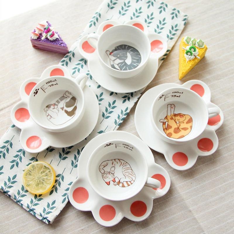 Tasse Chat Porcelaine