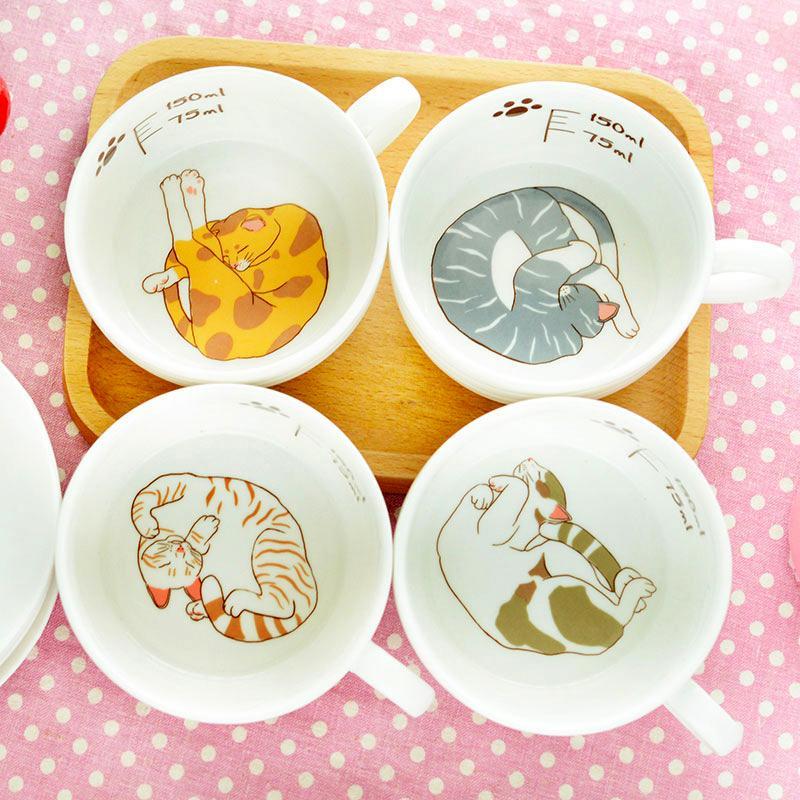 Tasse Chat Porcelaine