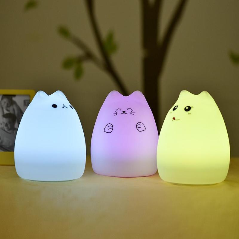 Veilleuse Chat LED