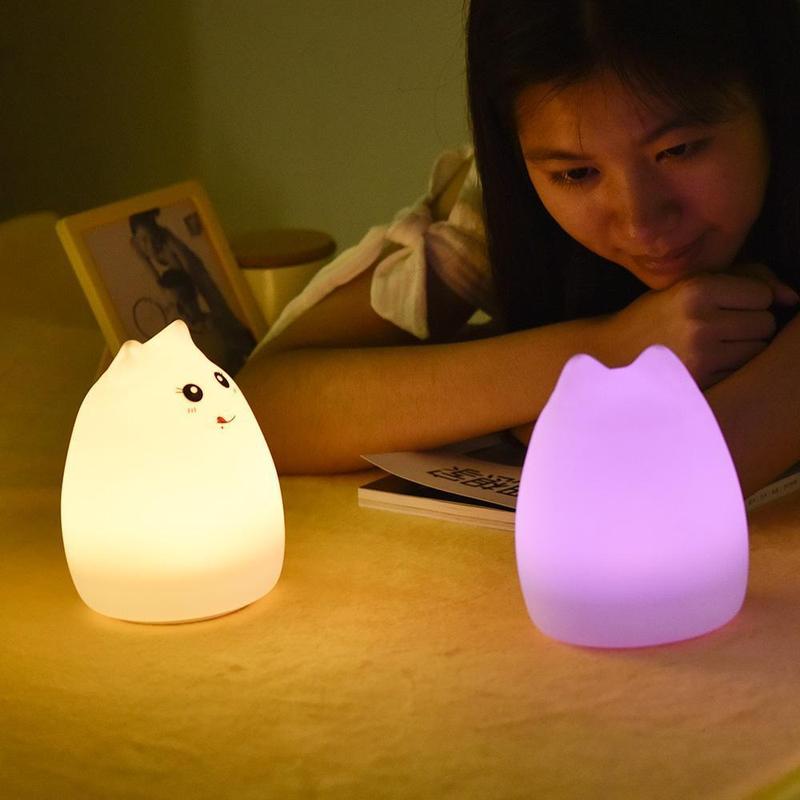 Veilleuse Chat LED