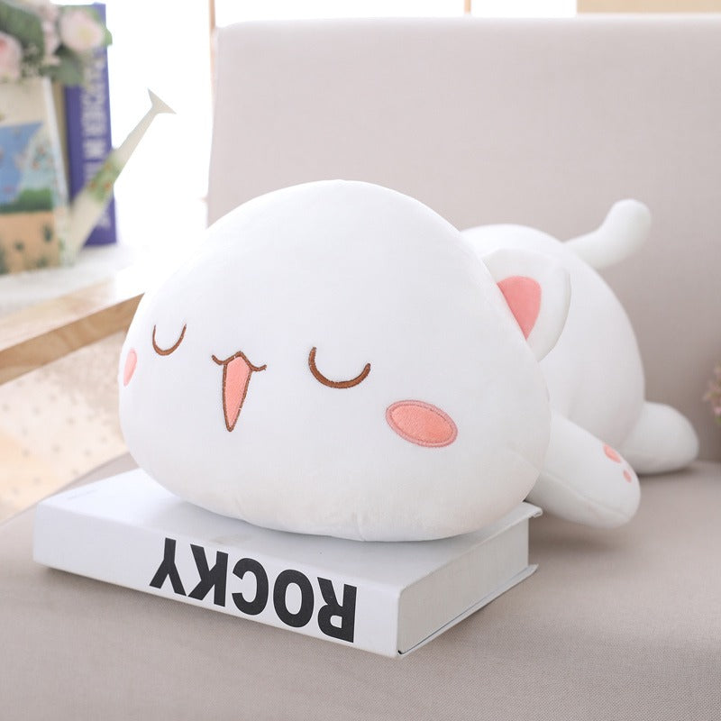 Peluche chat oreiller kawaii