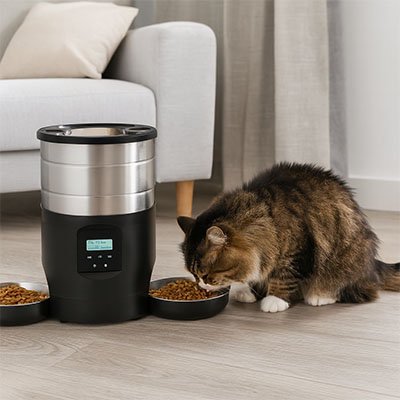 Distributeur de croquettes pour chat Duo programmable