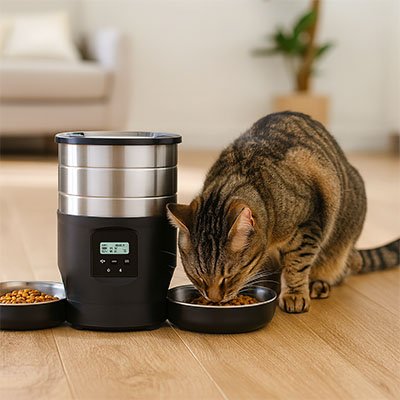 Distributeur de croquettes pour chat Duo week-end