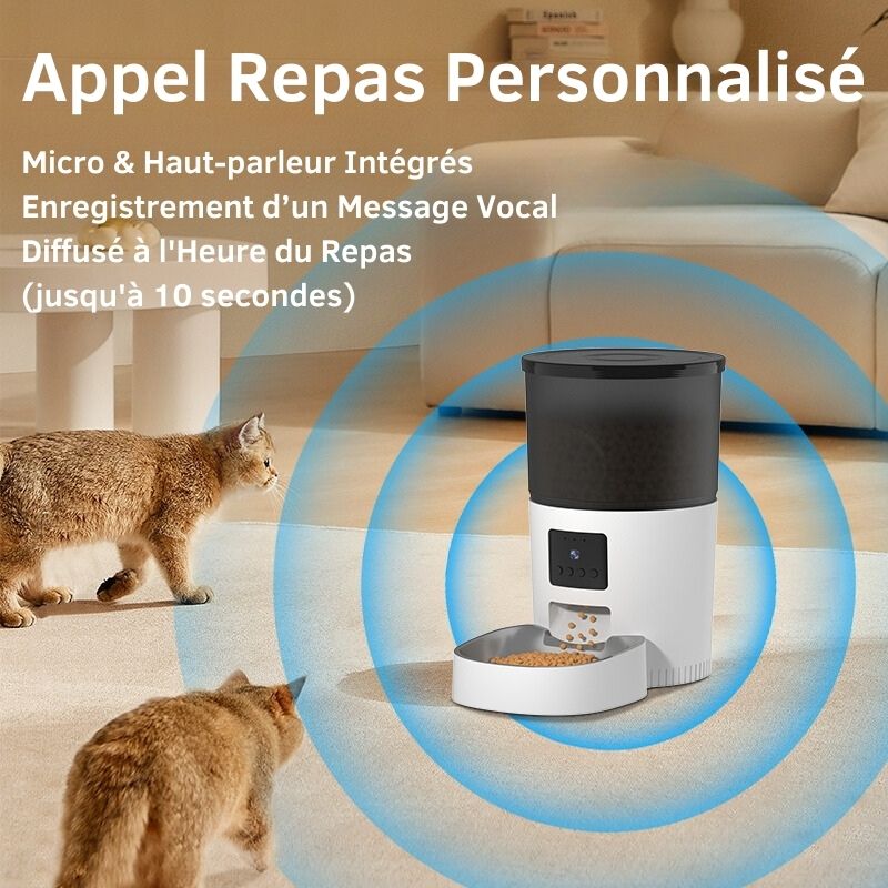 Distributeur de Croquettes pour Chat connecté