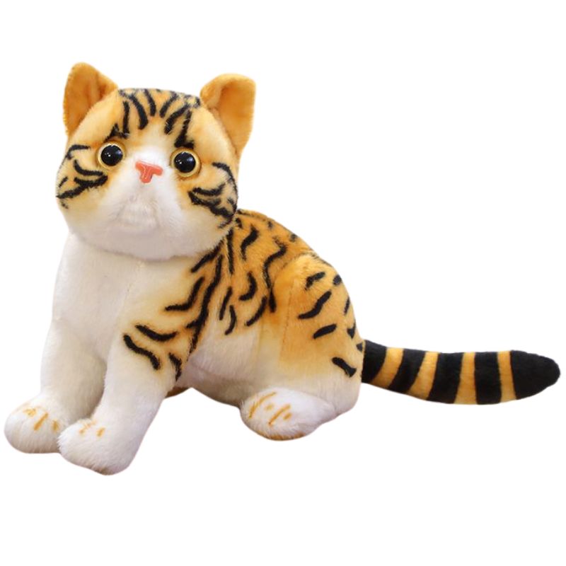 Peluche Chat Réaliste Poil Court