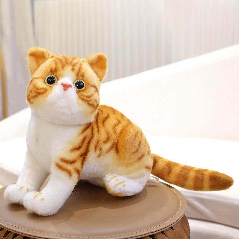 Peluche Chat Réaliste Poil Court