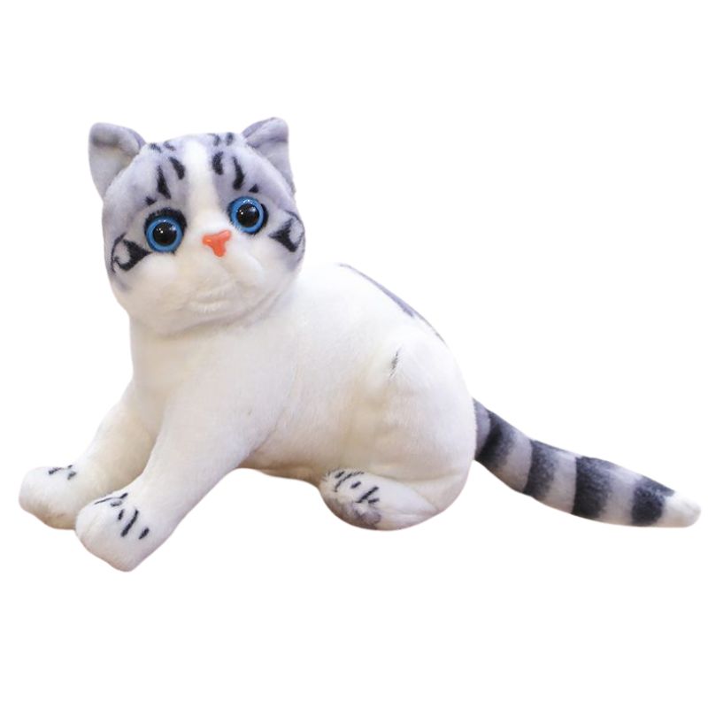 Peluche Chat Réaliste Poil Court