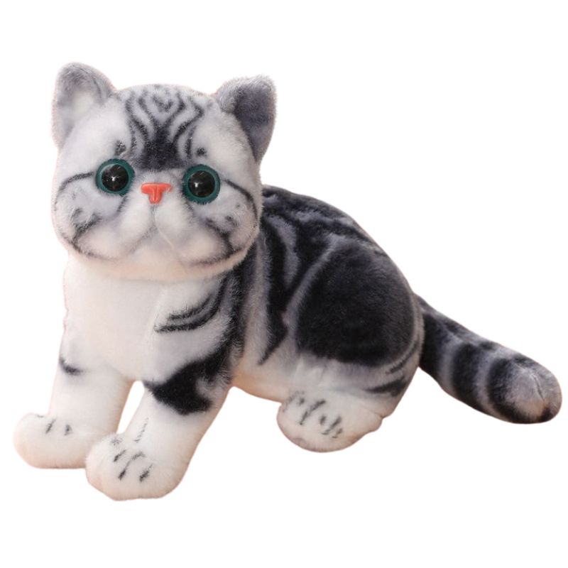 Peluche Chat Réaliste Poil Court