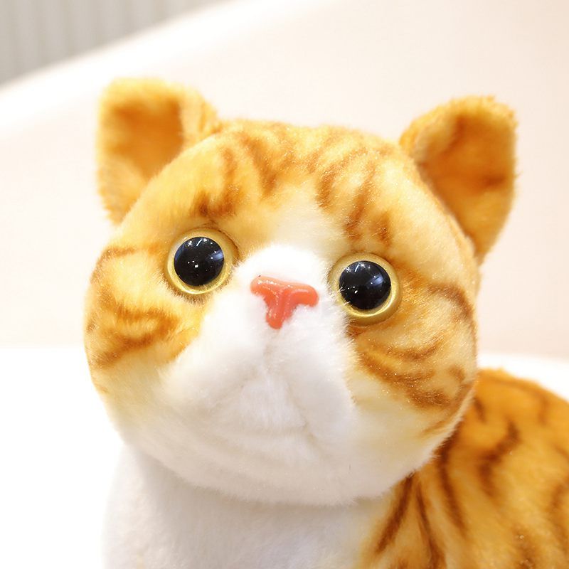 Peluche Chat Réaliste Poil Court